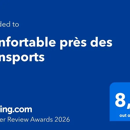 Confortable Pres Des Transports * París